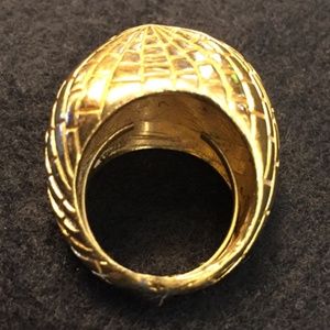 Fashion Ring Large Gold Tone - Size 7